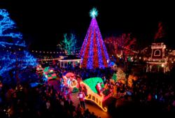 The Silver Dollar City Square during An Old Time Christmas festival.